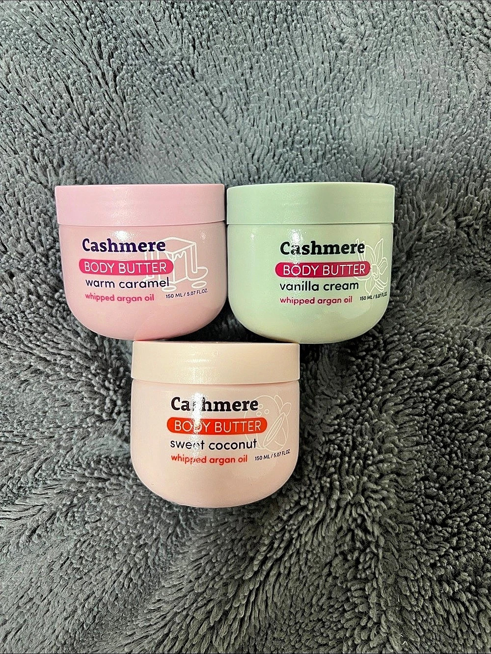 Cashmere Body Butter Trio Pink & Green NWT